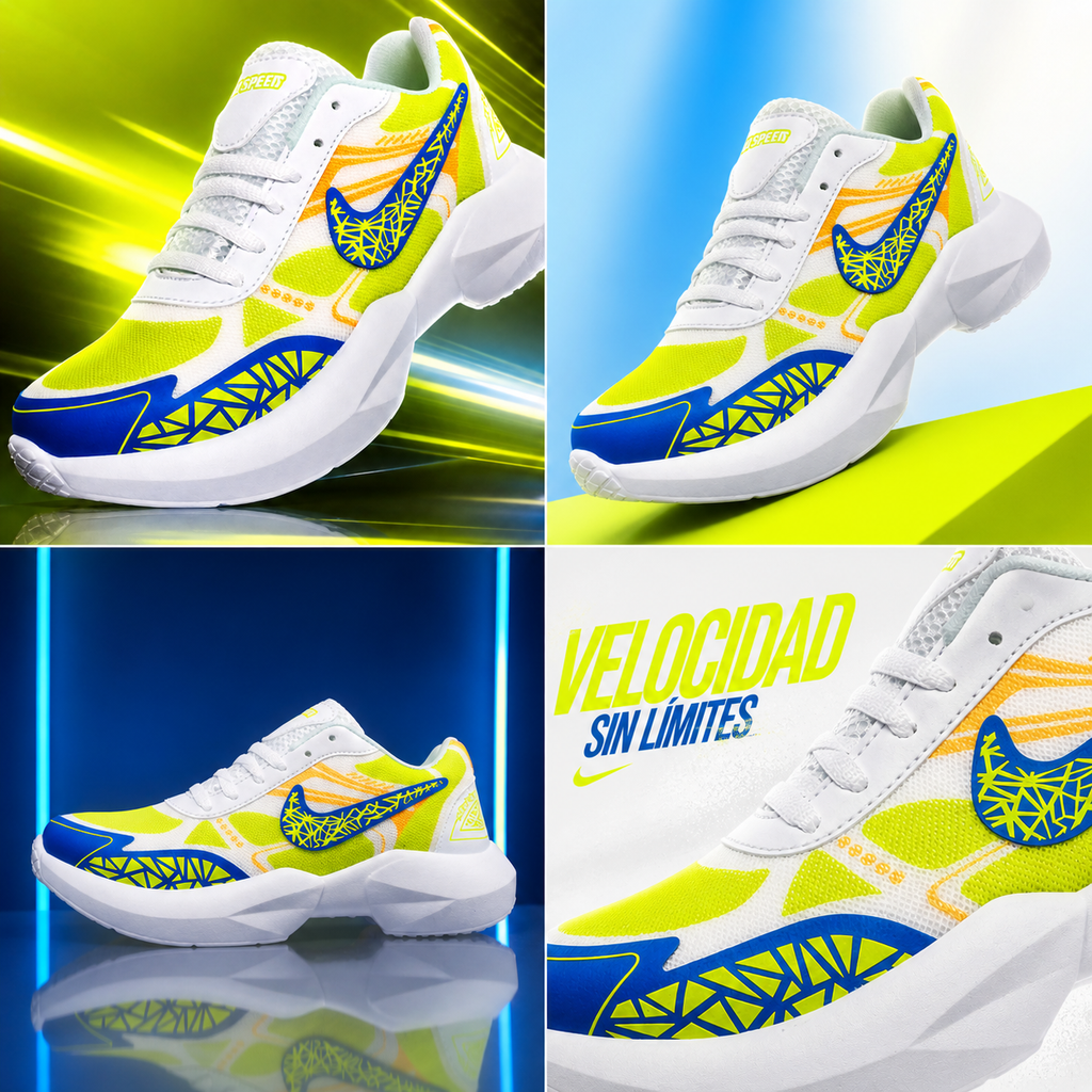 Nike Air Ultra-Light • Blanco/Rey • Clon Nacional • Envio Gratis