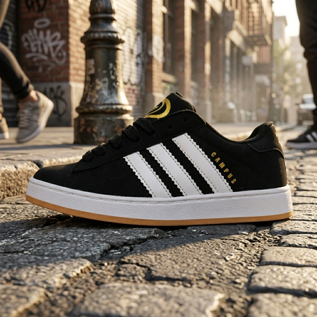 Adidas Campus Negro 25/28 (Clon Nacional) • Envio Gratis