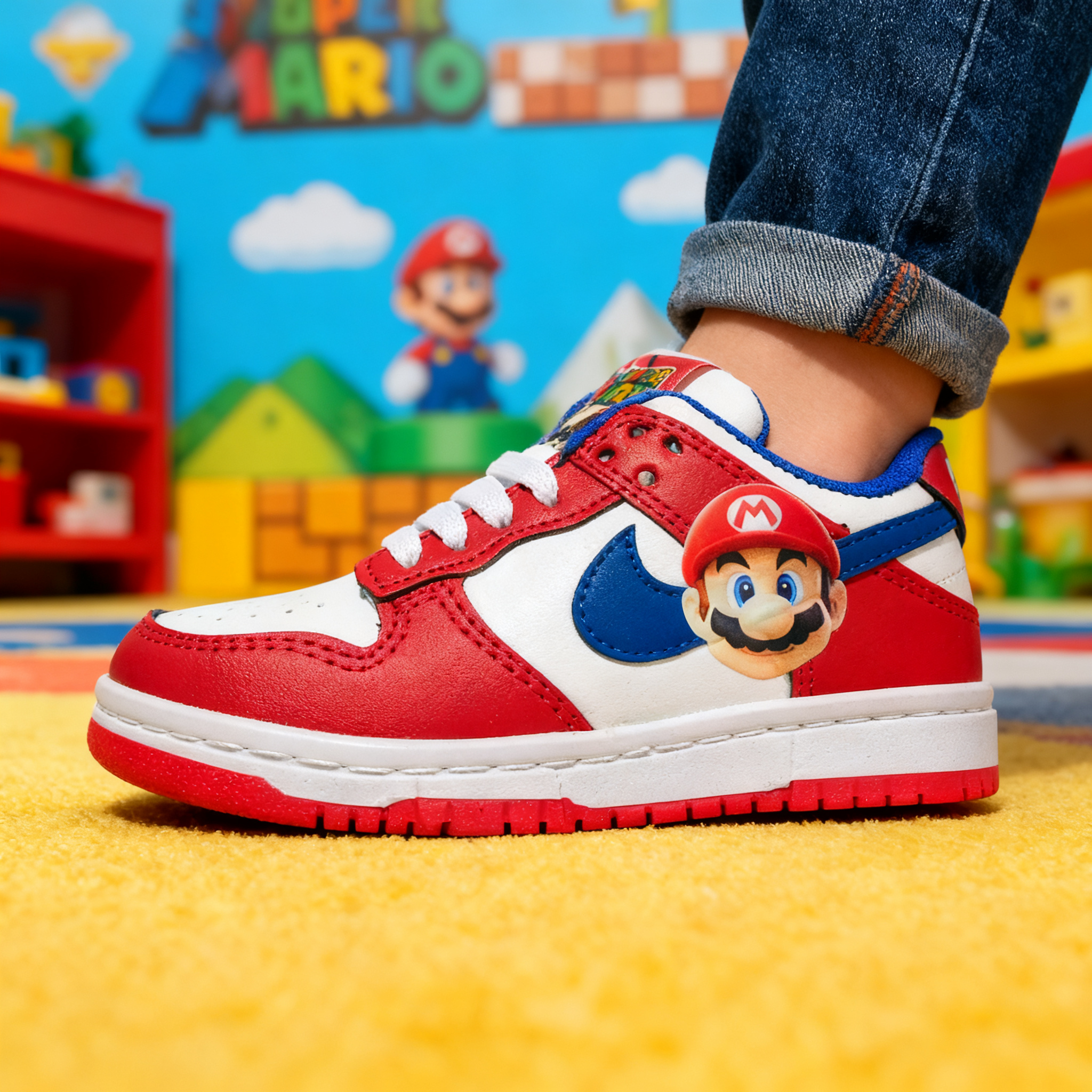 Nike Dunk Mario 18/21 (Clon Nacional) • Envio Gratis