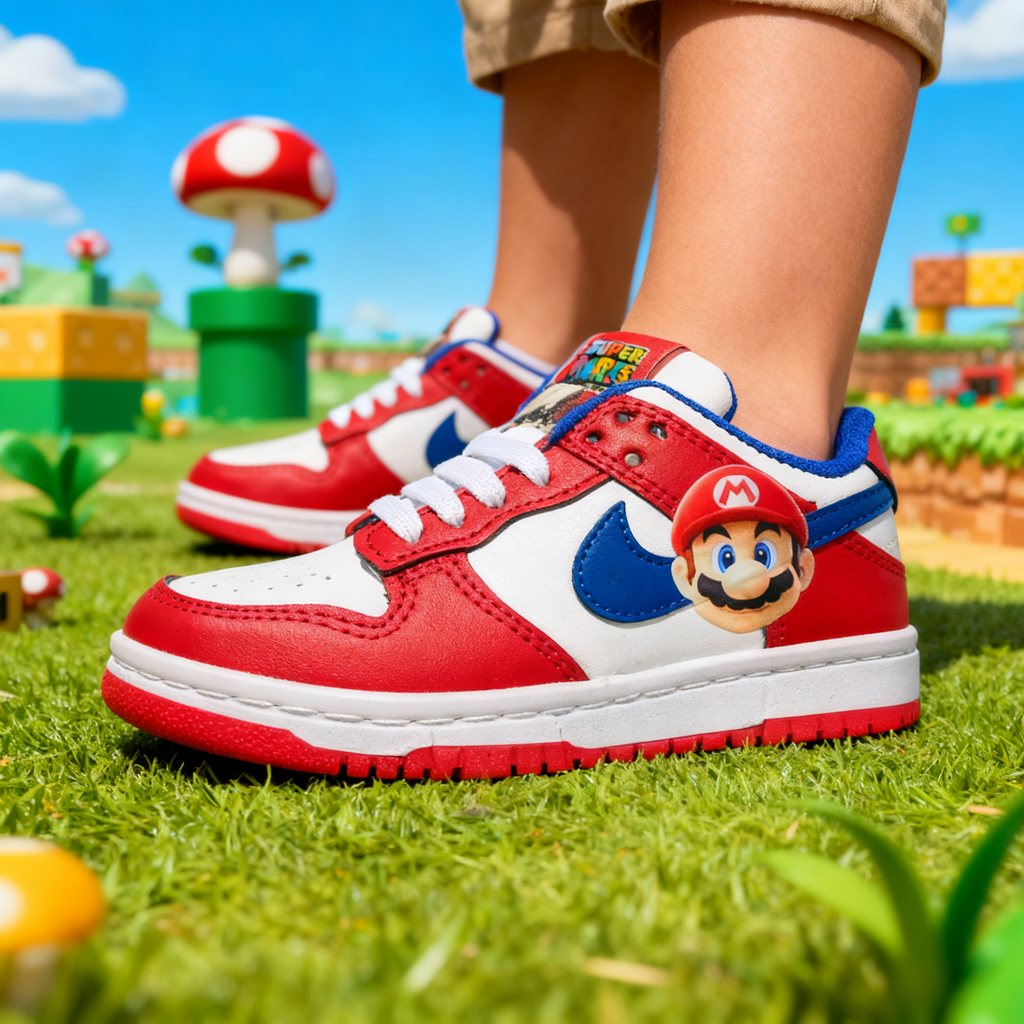 Nike Dunk Mario 18/21 (Clon Nacional) • Envio Gratis